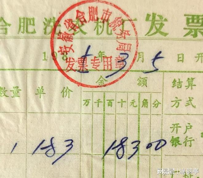 价格单才明白那时候的东西真不便宜！j9九游会入口看了80年代洗衣机的(图2)